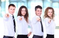 Group of four business people Royalty Free Stock Photo