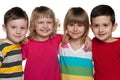 Group of four kids Royalty Free Stock Photo