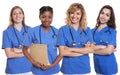 Group of four nurses Royalty Free Stock Photo