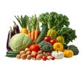 group of fresh different vegetables Royalty Free Stock Photo
