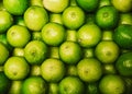 Group of fresh green lime citrus