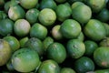 Group of fresh green limes background Royalty Free Stock Photo