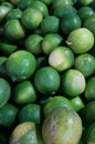 Group of fresh green limes background Royalty Free Stock Photo