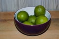 Grocerys Group Of Fresh Green Ripe Limes In A Bowl Royalty Free Stock Photo