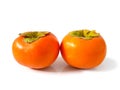 Group of fresh ripe persimmons Royalty Free Stock Photo