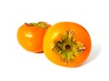 Group of fresh ripe persimmons Royalty Free Stock Photo