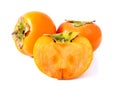 Group of fresh ripe persimmons Royalty Free Stock Photo