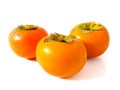 Group of fresh ripe persimmons Royalty Free Stock Photo