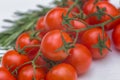 Group of fresh tomatoes. red cherry tomatoes Royalty Free Stock Photo