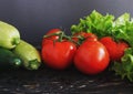 Group of fresh vegetables Royalty Free Stock Photo