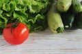 Group of fresh vegetables Royalty Free Stock Photo