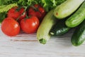 Group of fresh vegetables Royalty Free Stock Photo