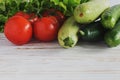 Group of fresh vegetables Royalty Free Stock Photo