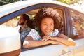 Group Of Friends In Car On Road Trip Together Royalty Free Stock Photo