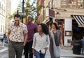 Group Of Friends Crossing Urban Street In New York City Royalty Free Stock Photo