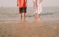 Group of Friends Enjoying a Beach Adventure Together Royalty Free Stock Photo