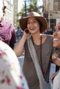 Group Of Friends Meeting On Urban Street In New York City Royalty Free Stock Photo