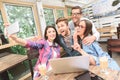 Group of friends taking selfie Royalty Free Stock Photo