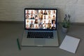 Group Friends Video Chat Connection Concept Royalty Free Stock Photo