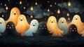 A group of ghosts in the water