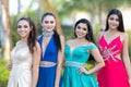 Group Of Girls Going To Prom