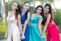 Group Of Girls Going To Prom