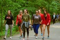 Group of girls in sportswear Ole Miss