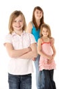 Group Of Girls Together In Studio Royalty Free Stock Photo