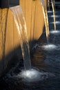 Group of golden fountain