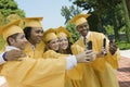 Group Of Graduates Taking Self Portrait