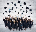 Group of Graduating Students Celebrating