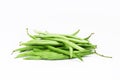 A group green runner beans