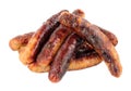 Grilled Pork Chipolata Sausages Royalty Free Stock Photo