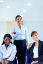 Group of happy businesswomen. Group of female executive smiling.