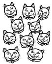 Happy Cheery Smiling Cats