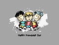 Group of happy friends enjoying Friendship Day.