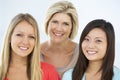 Group Of Happy And Positive Businesswomen In Casual Dress Royalty Free Stock Photo