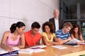 Group of happy students Royalty Free Stock Photo