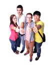 Group of happy students Royalty Free Stock Photo