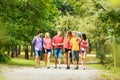 Group of happy students in a Park Royalty Free Stock Photo