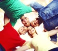 Group of smiling students staying together. School , education, college, university: concept. Royalty Free Stock Photo