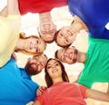 Group of smiling students staying together. School , education, college, university: concept. Royalty Free Stock Photo