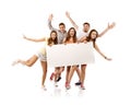 Group of happy students Royalty Free Stock Photo