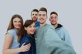 Group of happy young teenager students taking selfie. Royalty Free Stock Photo