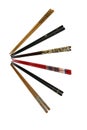 Group of hashi chopsticks arranged as rays