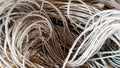 Group of hemp rope background. Royalty Free Stock Photo