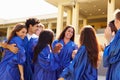 Group Of High School Students Celebrating Graduation Royalty Free Stock Photo