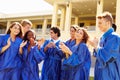 Group Of High School Students Celebrating Graduation Royalty Free Stock Photo