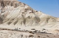 Group of Hikers Heading Towards Ein Avdat in the Zin Wilderness in Israel