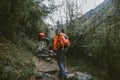 Group of hikers Royalty Free Stock Photo